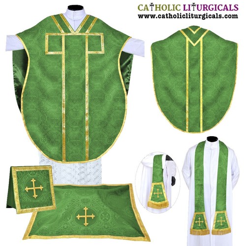 New green chasuble philip - new,
