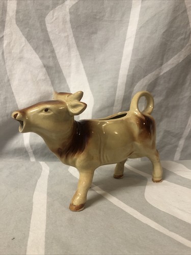 Vintage ceramic cow creamer - ceramic,
