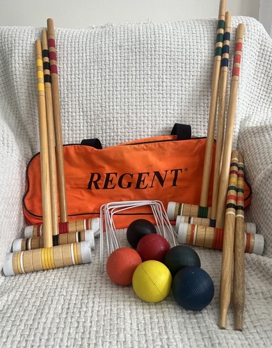 Regent croquet set with - regent,