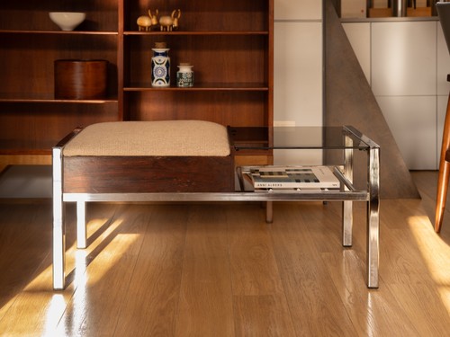 Telephone table with under - with,