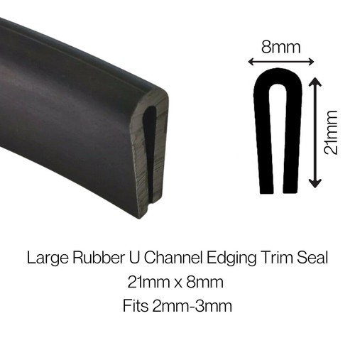 Large rubber channel - channel, edging