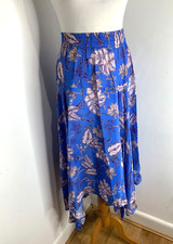 Mos Mosh Elba Vita midi skirt S 10 VGC floral pattern print handkerchief hem