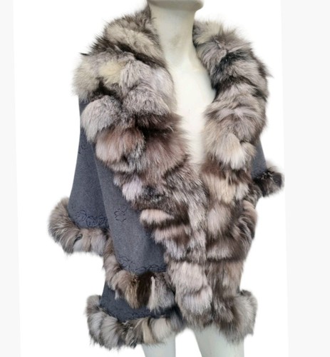 Real silver fox - fur, lady's