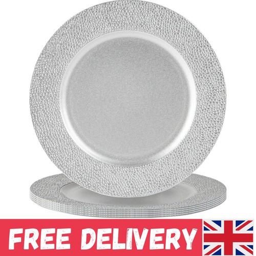 Metallic charger plates - plates,
