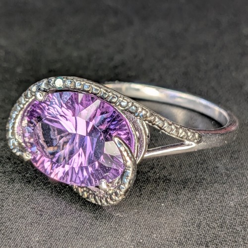 Sterling silver amethyst blue