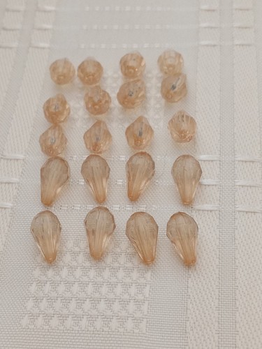 Crystal faceted tear - x,