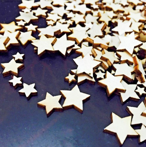 Wooden mini mixed - mixed, stars