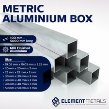 Aluminium Square Box 19–50mm