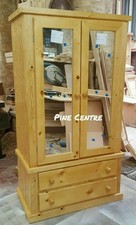 HANDMADE AYLESBURY (ANTIQUE-LACQUER) DOUBLE-MIRRORED WARDROBE NOT FLAT-PACK!!!