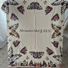 Alexander McQueen "Butterfly Decay" Square Silk Scarf 90cm x 90cm BNWT rrp £225