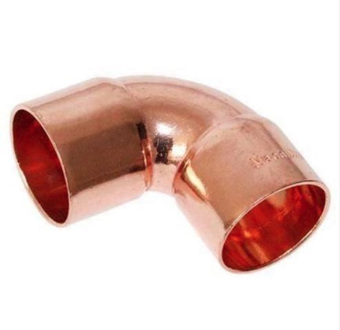 Copper elbow fittings end - end, feed