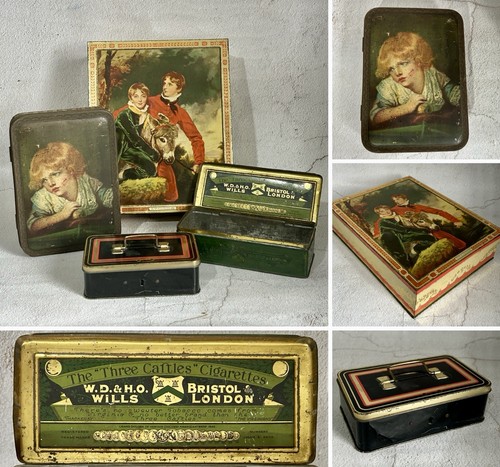 Vintage tins peek - 4x,