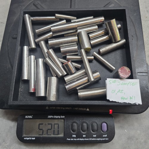 Tool steel round end cuts - steel, 5lbs