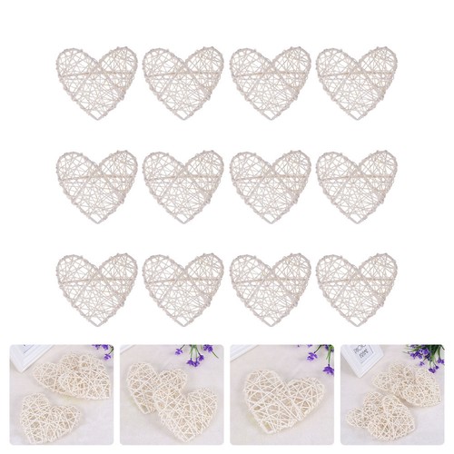Pcs heart wicker craft - wicker,
