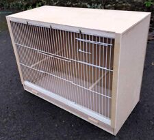 Single Budgie Breeding Cage  25" x 18 x 12 With 2 DOOR White Fronts