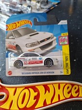 Hot Wheels ~ '98 Subaru Impreza 22B-STi Version, White/Red, Short Card.  NEW!!