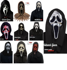 Scream Mask Official Ghostface Fun World Licensed Fancy Dress Halloween Mask