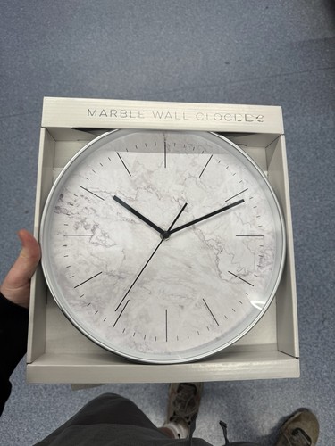 Marble wall clock - marble,