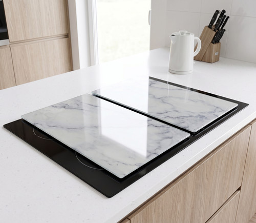 Grey marble hob cover - hob,