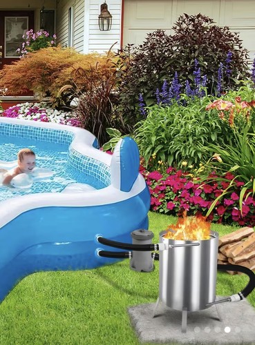 Pool wood heater - pool,