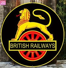 BRITISH RAIL Logo Round Metal