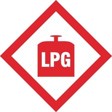LPG Sign or Sticker - All Material & Size options available. (DAS9)