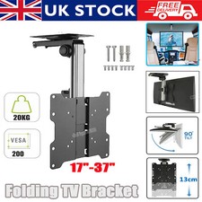 TV Ceiling Wall Bracket Mount Flip Down For TV 17 21 23 26 32 37 inch LCD LED UK