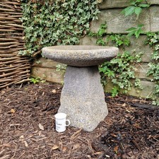 Aged Staddle Stone Bird Bath F