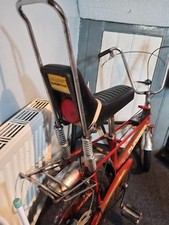 Raleigh Chopper MK2 Complete Frame Set Infra Red. Breaks Need Adjusting.