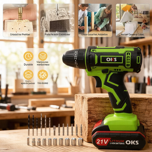 Battery 21v cordless drill - 21v,