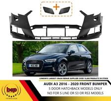 AUDI A3 2016 ON FRONT BUMPER NO PDC OR WASH HOLES PRIMED CERTIFIED 8V0807065QGRU