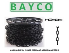 STEEL CHAIN IN BLACK. WELDED