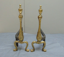 Fire Dogs Antique Andirons