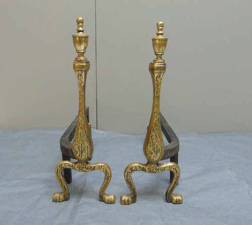 Fire dogs antique andirons - fire,