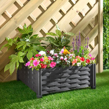 Rattan Effect Raised Garden