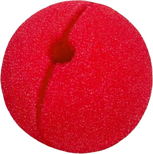 Red foam halloween clown - foam,