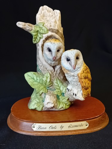 Leonardo porcelain barn owls - barn, owls'