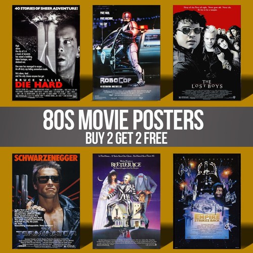 80s movie posters - posters, wall