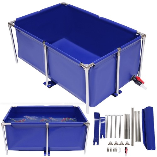 Canvas above ground fish pond - ground,