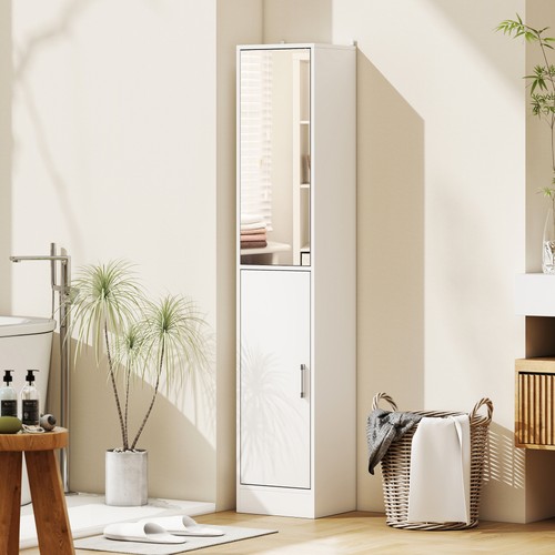 Tall mirrored bathroom cabinet - mirrored,