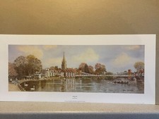 English Landscape  River Thames Art print Marlow by Robin Davidson.