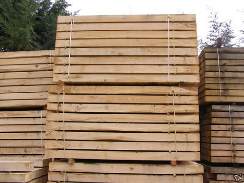 New untreated oak - oak, green