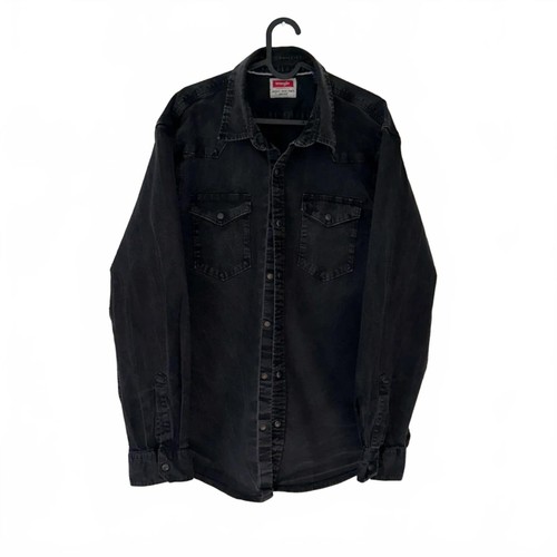 Wrangler faded denim trucker - denim,