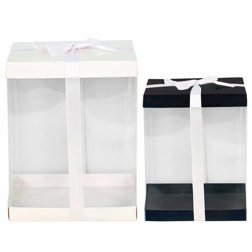 Extra large clear tall cake - tall,