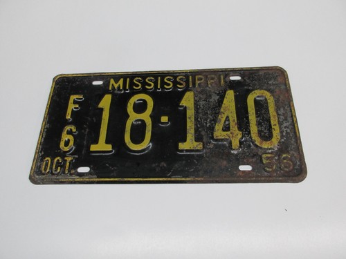 1956 truck license plate - f6,