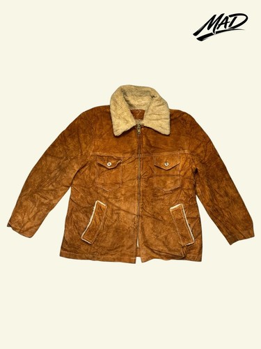 Vintage brown shearling - vintage,