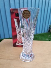Chantilly Bud Vase Cristal de France 24 Lead Crystal 24% Lead Crystal