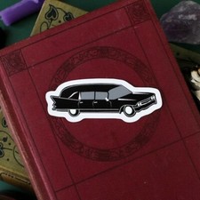 HEARSE Vinyl Sticker: funeral