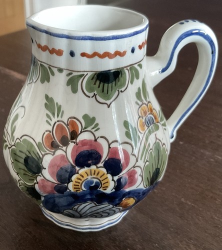 Vintage delft polychrome milk - vintage,