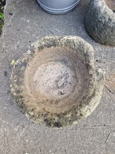 Antique Carved Sandstone Trough Quern Garden Planter 2